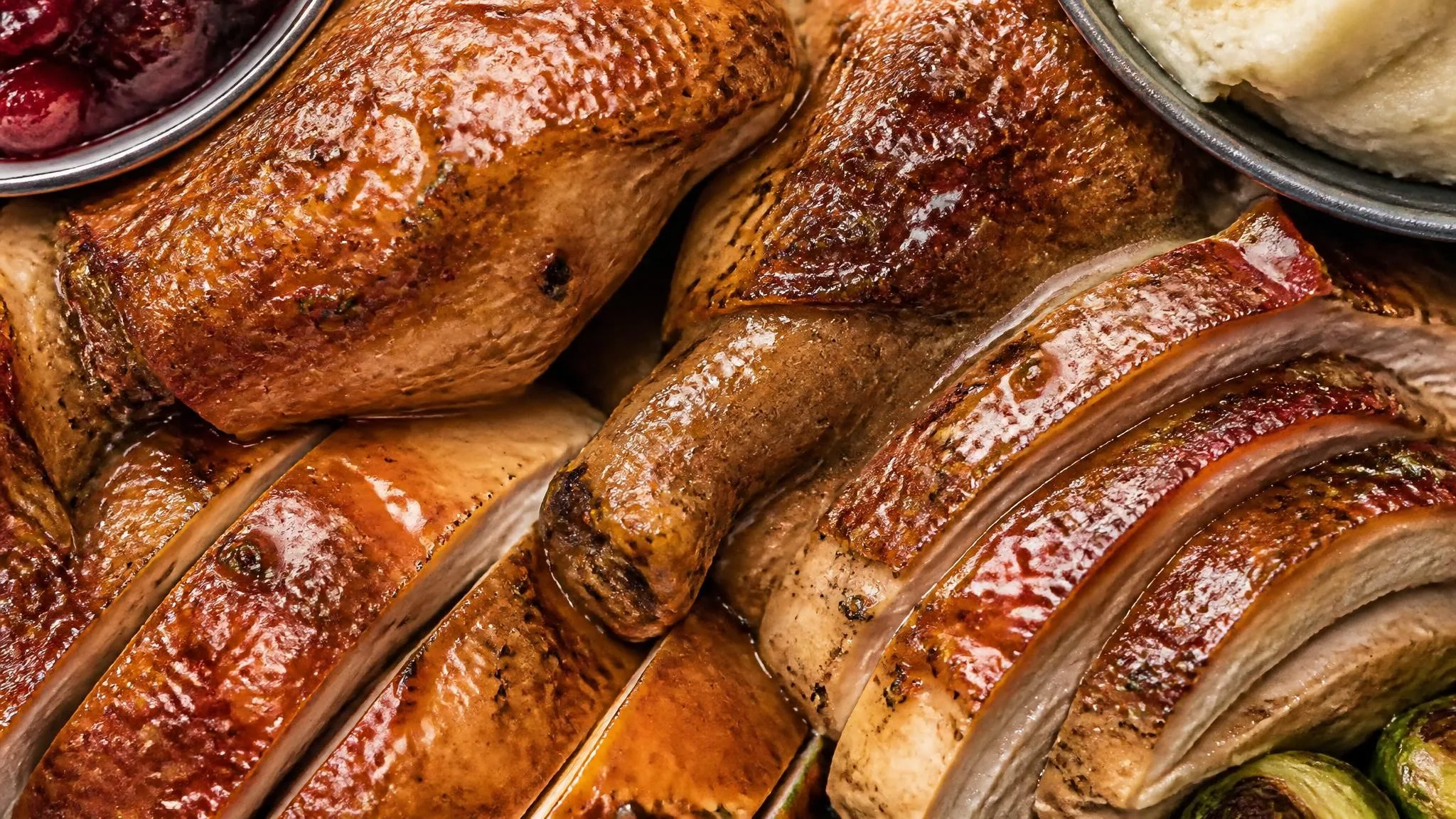 Buttermilk Brined Roast Turkey with Gravy