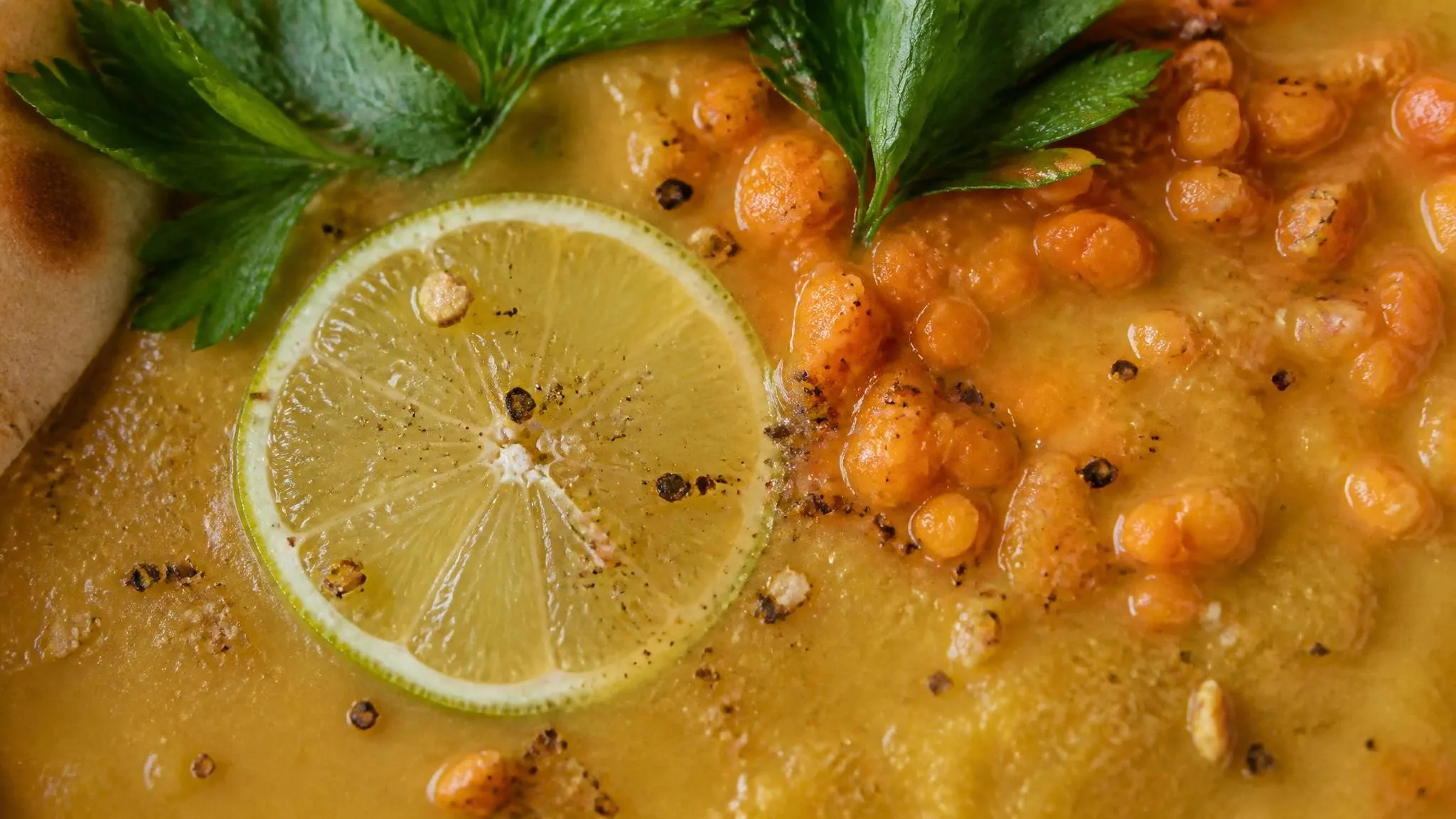 Egyptian Lentil Soup with Dukkah