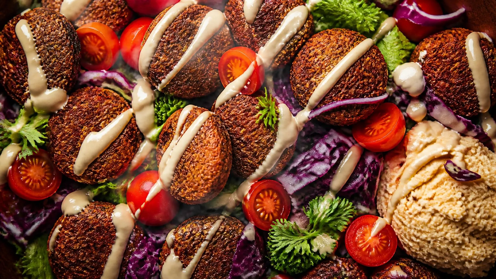 Grain Free Black Bean Falafel Bowls
